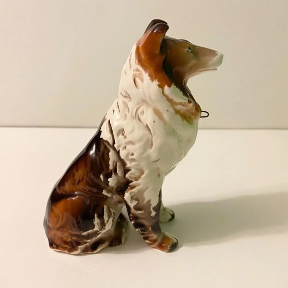 Vintage Collie Porcelain Dog Figurine Lassie Giftcraft  5.5 Inch Tall Figure - Picture 10 of 12